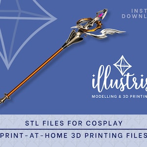 ALA MIGHAN/Sandteak Cane STL Files [Final Fantasy xiv] Cosplay Prop | 3D Print files