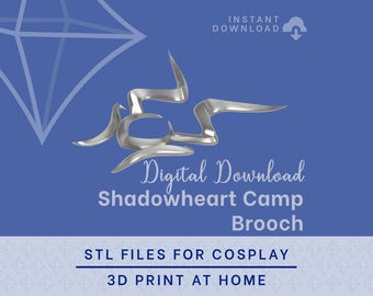 Shadowheart Camp Brosche STL Dateien - Baldur's Gate 3 Cosplay Accessoire (Digital Download)