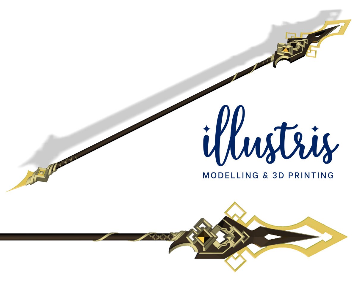 ZHONGLI Vortex Vanquisher 3D PRINT [Genshin Impact]