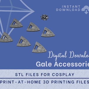 Gale's Accessories STL Files - Baldur's Gate 3 Cosplay Accessory (Digital Download)