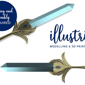 Protector Sword 3D Printed Kit [Princess of Power] Cosplay Prop