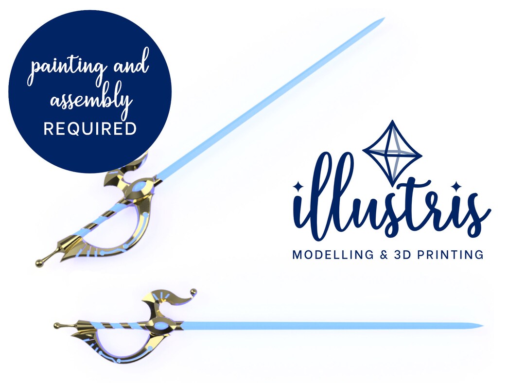 Marth's Rapier 3D Printed Kit Fire Emblem Engage Cosplay Prop