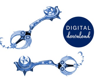 Star Seeker Keyblade STL Files - Kingdom Hearts Cosplay Prop (Digital Download)