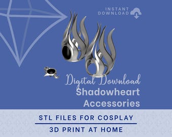 Shadowheart Accessories STL Dateien - Baldurs Gate 3 Cosplay Accessoire (Digitaler Download)
