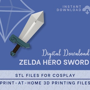 ZELDA Sword of Might lvl 1 STL FILES [The Legend of Zelda: Echoes of Wisdom] Cosplay Prop