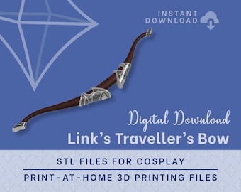 Traveller's Bow STL Files - Cosplay (Digital Download)