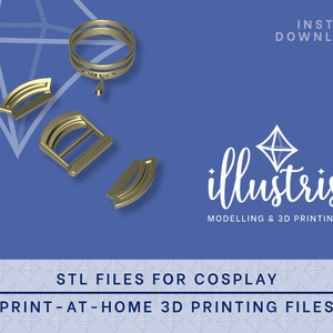 MICAIAH Accessory Kit STL FILES [Fire Emblem: Path of Radiance] Cosplay Prop | 3D Print files