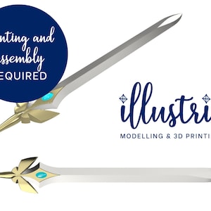 Kit di stampa 3D per spada protettiva potenziata [Principessa del potere] Accessorio per cosplay