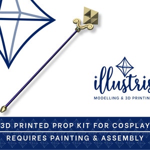 HILDA Staff 3D Printed Kit [The Legend of Zelda: A Link Between Worlds] Cosplay Prop