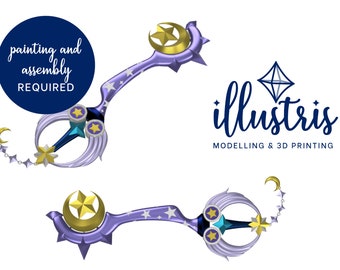 Star Seeker Keyblade 3D Printed Kit - Kingdom Hearts Cosplay Prop