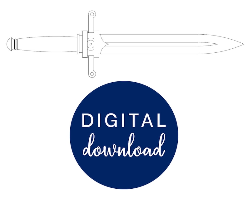 EL/DIMITRI'S Dagger BLUEPRINT fire Emblem: Three Houses - Etsy