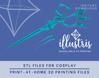 GWEN Hallowed Mist Scissors & Needles STL FILES [League of Legends] Cosplay Prop | 3D Print files