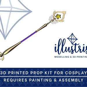 JANNA Star Guardian Staff 3D PRINTED KIT [League of Legends] Cosplay Prop