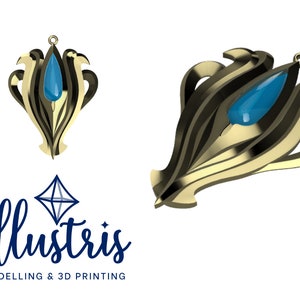 AZURA Necklace Charm 3D Printed Kit [Fire Emblem: Fates] Cosplay Prop