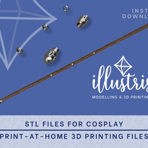 GALE Staff STL Files (Baldur's Gate 3) Cosplay Prop | 3D Print files