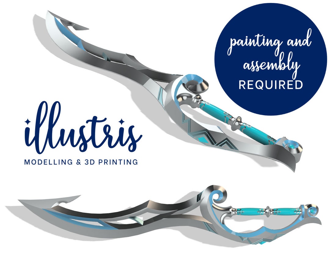 ZORA Silver Longsword 3D Printed Kit Etsy