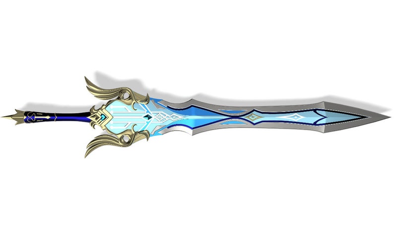 Eula Song of Broken Pines 3D Printed Kit - Genshin Impact Cosplay Prop ...
