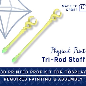 ZELDA Tri-Rod Staff 3D PRINTED KIT [The Legend of Zelda: Echoes of Wisdom] Cosplay Prop