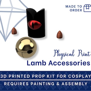 LAMB Accessories 3D PRINTED KIT [Cult of the Lamb] Cosplay Prop