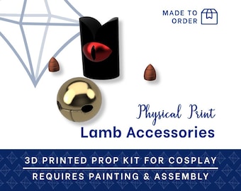 Kit di accessori per cosplay di Cult of the Lamb stampati in 3D - Accessorio per cosplay di Cult of the Lamb