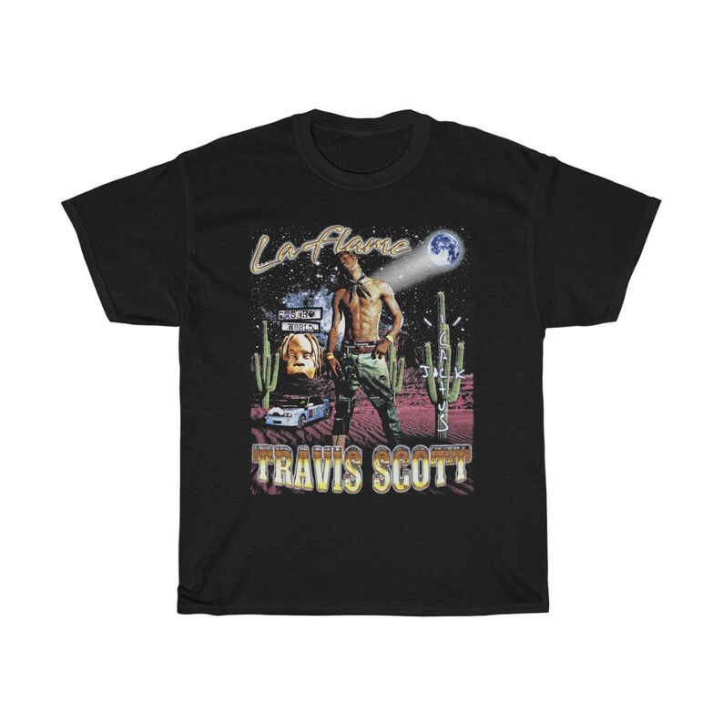 travis scott la flame shirt
