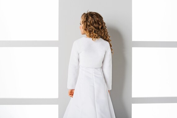 Faux Fur Communion Bolero
