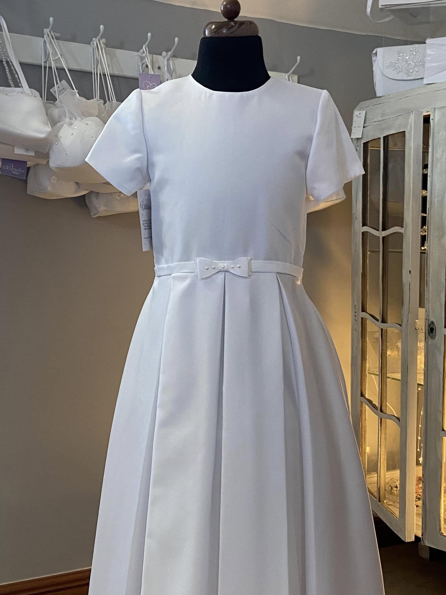White Communion Dress - with Sleeves