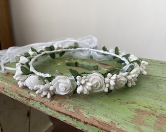 Weiße Rose Blumenkrone