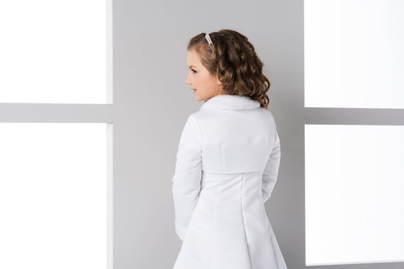 Satin Faux Fur Communion Bolero UK