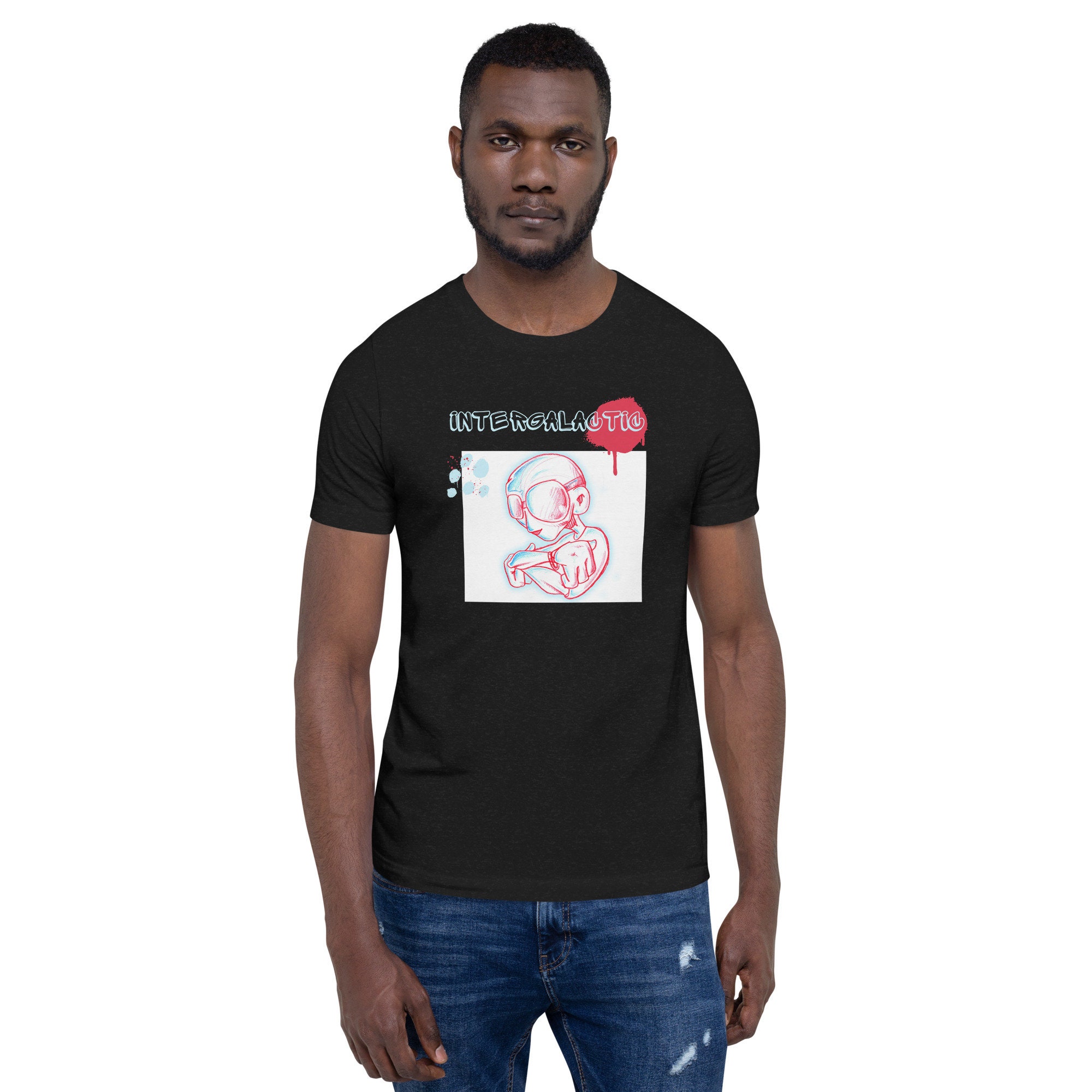 Old School Alien Hip Hop T-shirt Retro 