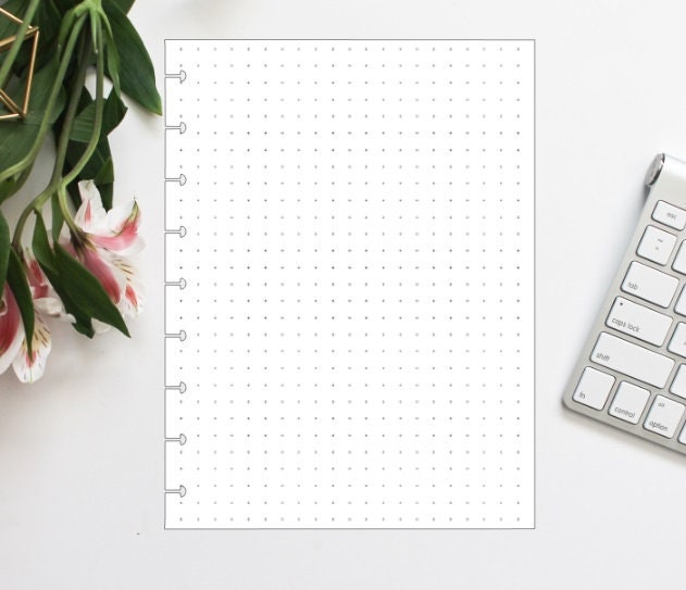 Happy Planner Classic Dot Grid PrePunched Refill Paper Etsy