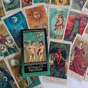 TAROT LEARN EASY - Anglais uniquement - 22 arcanes majeurs - texte en anglais