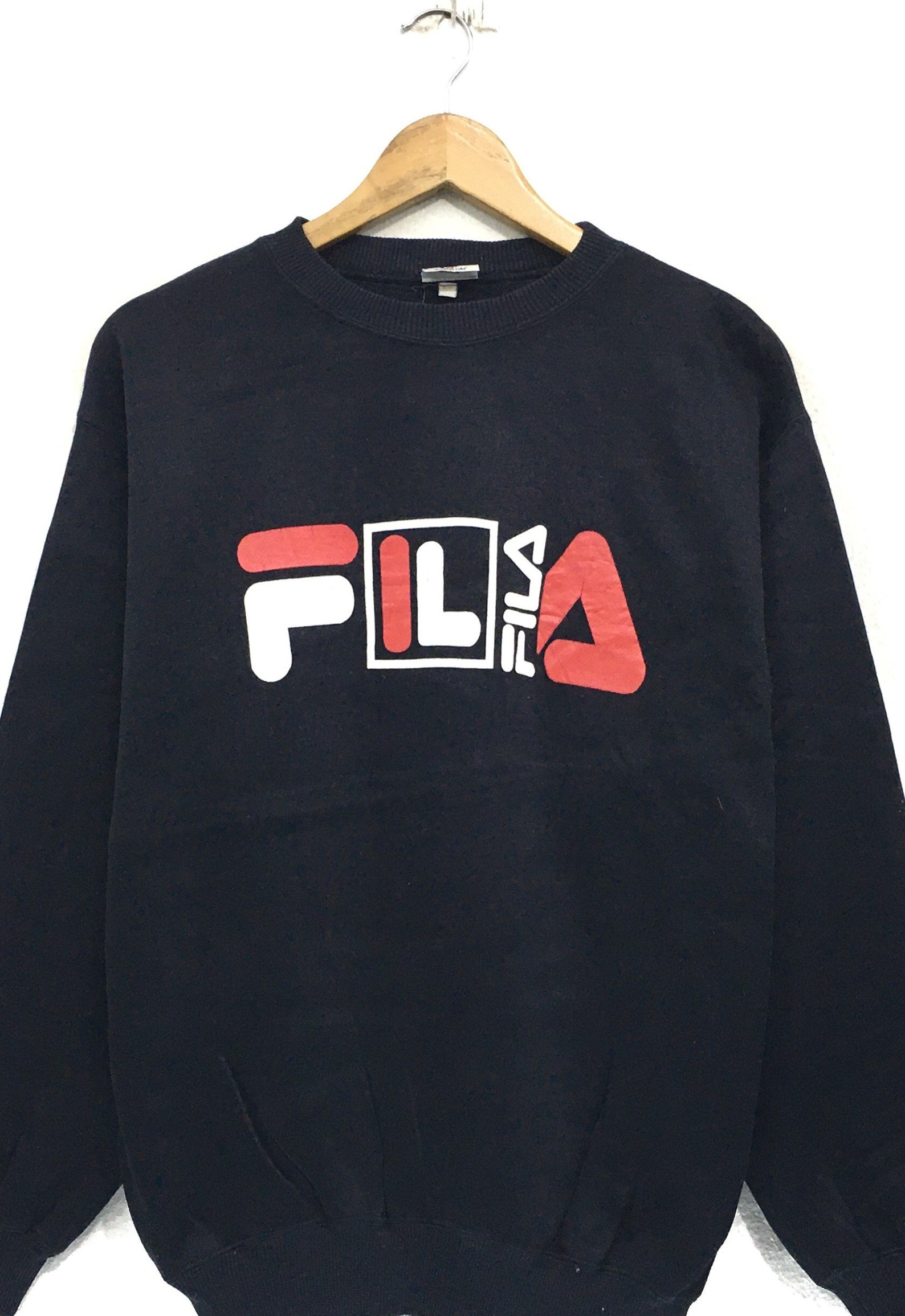 Vintage Fila Crewneck Sweatshirt Jumper Big Logo Spell Out - Etsy UK