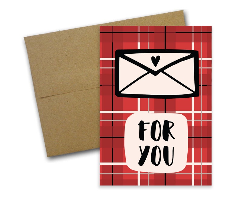 100lb Kraft Envelope Blank Note Card For You White Smooth Card Stock