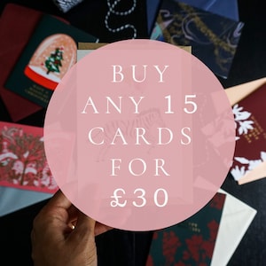 Buy Any 15 Greeting Cards for 30 POUNDS! Mix and Match Card Bundle, Pick any fifteen A6 Cards of Your Choice