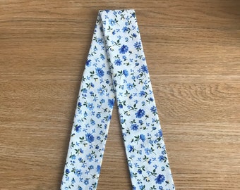 Blue floral headband