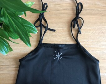 Little black tie strap dress