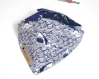 Shark Waves Cat/Dog Bandana