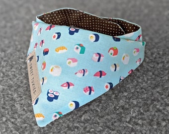 Sushi Lover Blue Cat/Dog Bandana