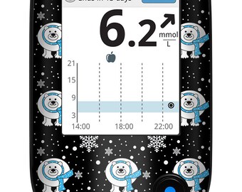 Autocollant pour lecteur FreeStyle Libre 2 & 3 Eisbär myDili accessoires pour diabète