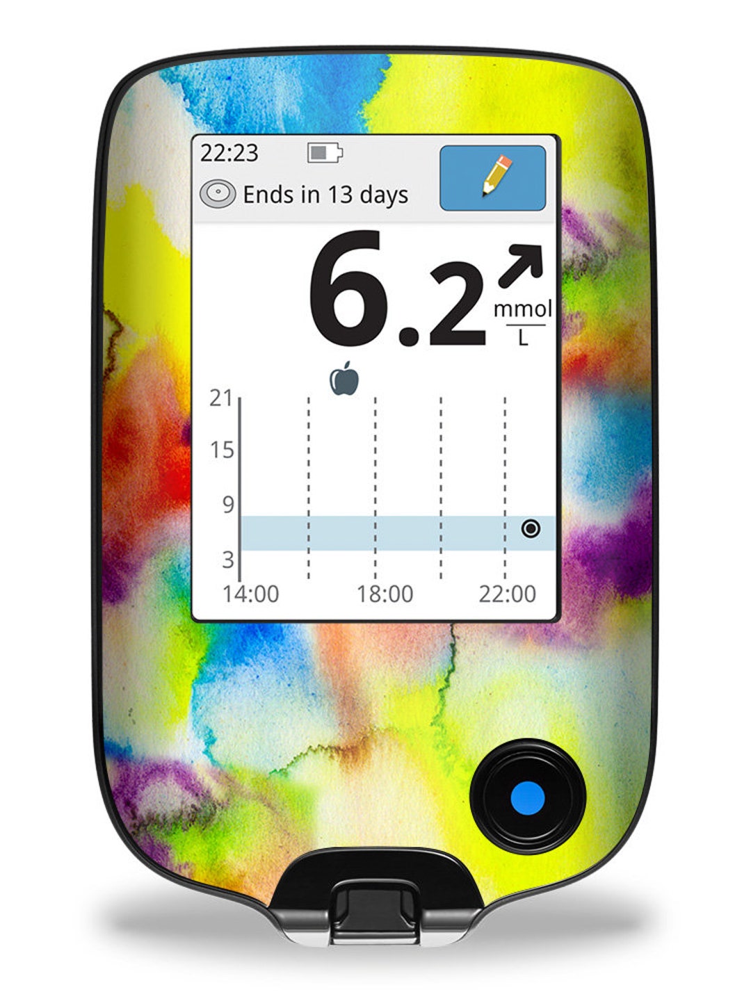 Sticker for Freestyle Libre 2 & 3 Reader Farbensturm Mydili Diabetes ...