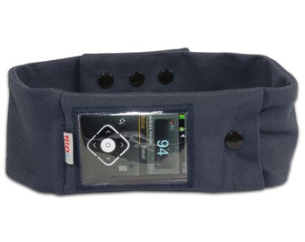 Belly belt belly band pump bag for insulin pumps UNI - dark blue myDili Diabetes Accessories