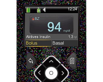 Sticker for Medtronic Minimed insulin pump Black Galactic myDili diabetes accessories