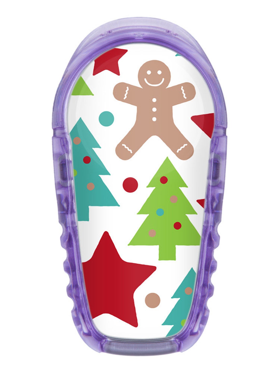 Sticker for Dexcom G6 Sensor 2x Gingerbread Man Mydili Diabetes ...