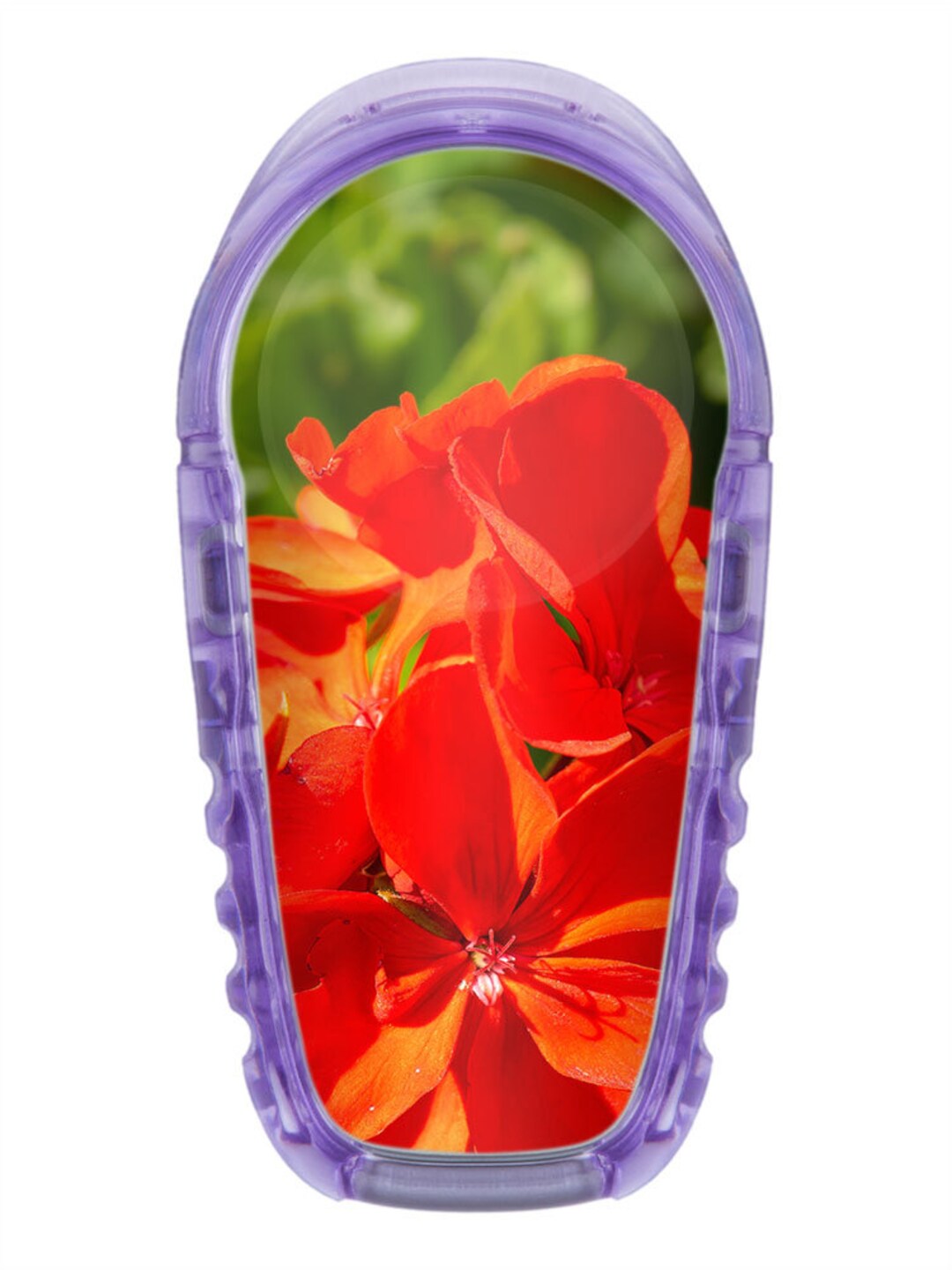 Sticker for Dexcom G6 Sensor 2x Flower Red Mydili Diabetes Accessories ...