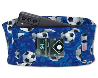 Bolsa para bomba de insulina en el cinturón con ventana de visualización y bolsillo adicional para bombas de insulina POCKET - Fútbol / Fútbol myDili Accesorios para la diabetes