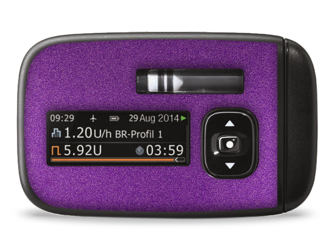 Sticker for Accu-chek Insight Insulin Pump Purple Metallic Mydili