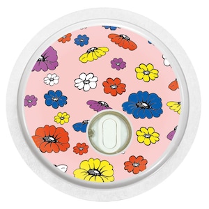 Sticker for FreeStyle Libre 3 Sensor 2x Flower Rush myDili Diabetes Accessories