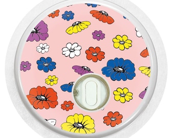 Aufkleber Sticker für FreeStyle Libre 3 Sensor 2x Blumenrausch myDili Diabetes-Zubehör