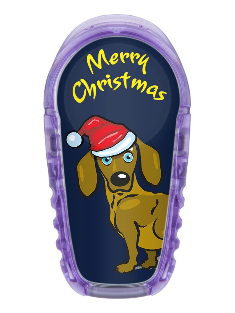 Sticker for Dexcom G6 Sensor 2x Christmas Dachshund Mydili Diabetes ...